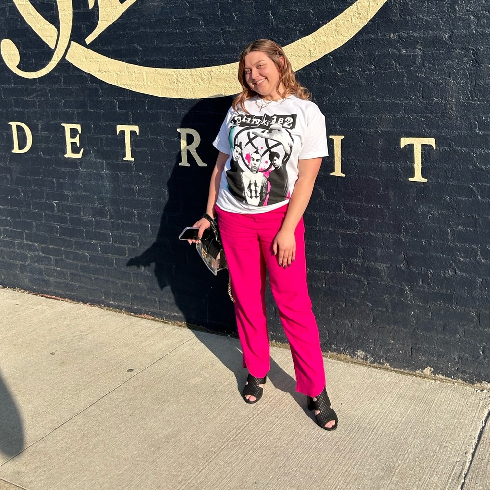 A new day hot pink trousers